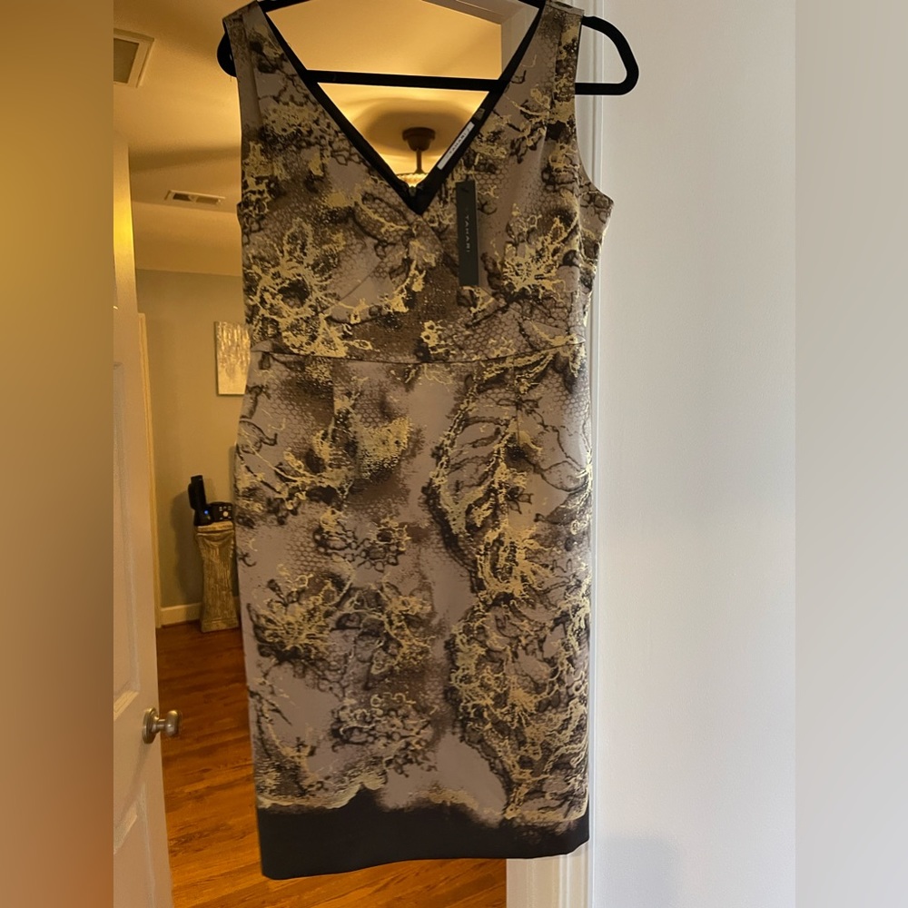 Tahari Gold Dress. NWT